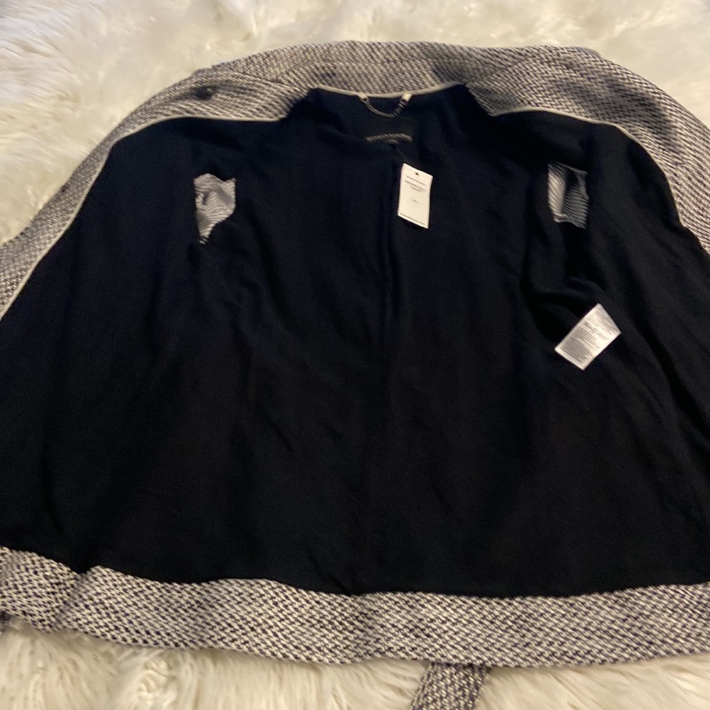 Banana Republic Black and White Trench Coat size M brand new length 30” bust 36” - Picture 11 of 16
